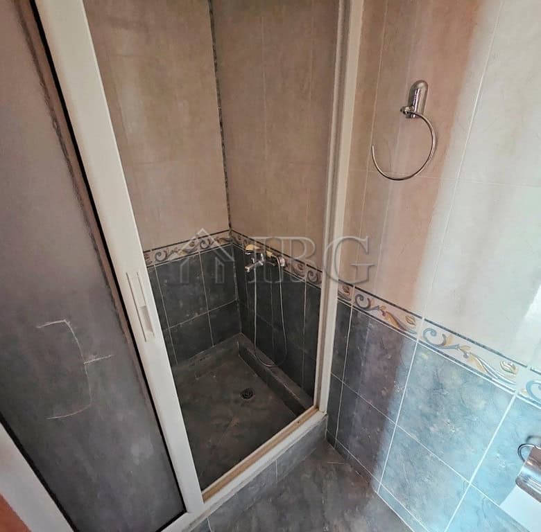 Bathroom with shower cabin in Elit 3, Sunny Beach, Bulgaria.