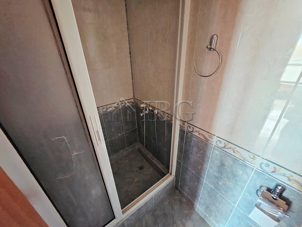 Bathroom with shower cabin in Elit 3, Sunny Beach, Bulgaria.