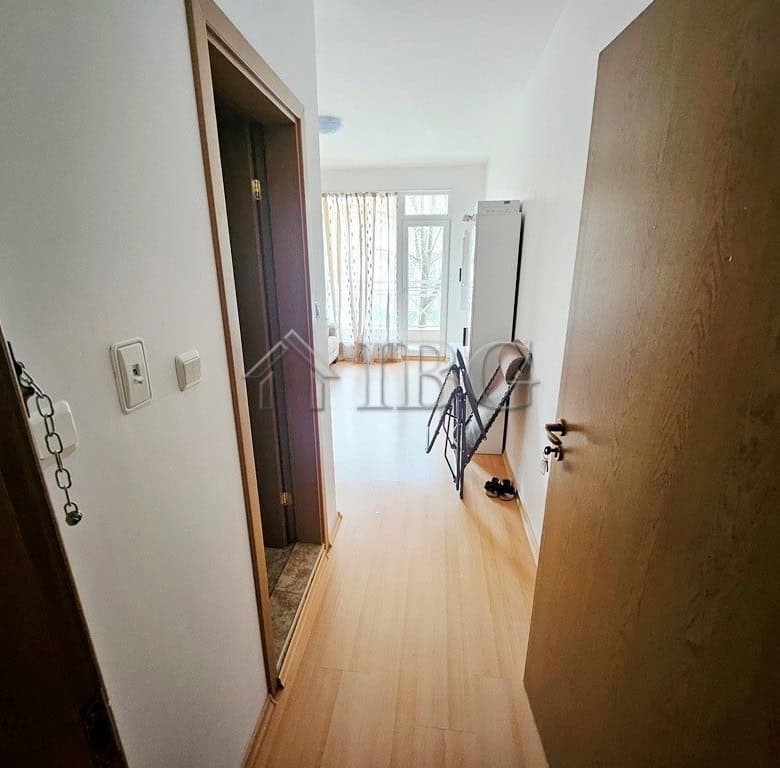 Bright studio apartment for sale in Sunny Beach with modern interior and balcony views.