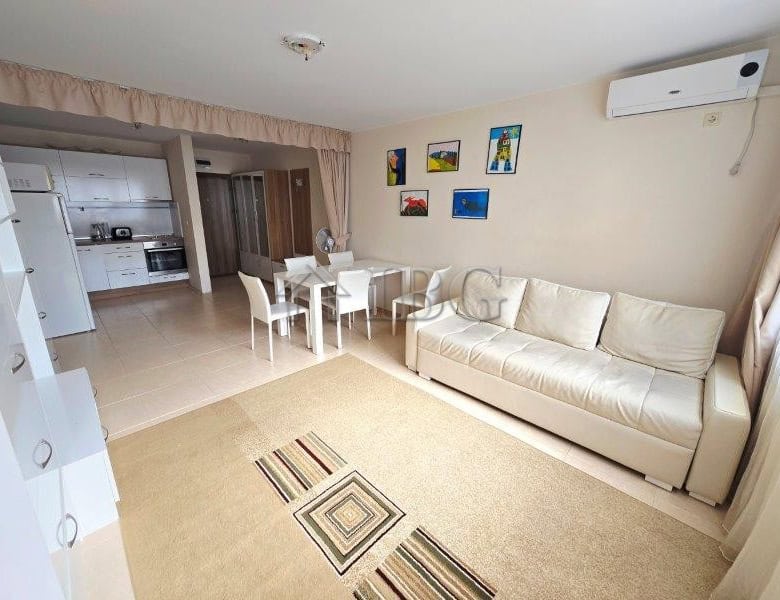 Apartment with one bedroom and pool view in LifeStyle 3, Ravda. Modern living space with bright inte.