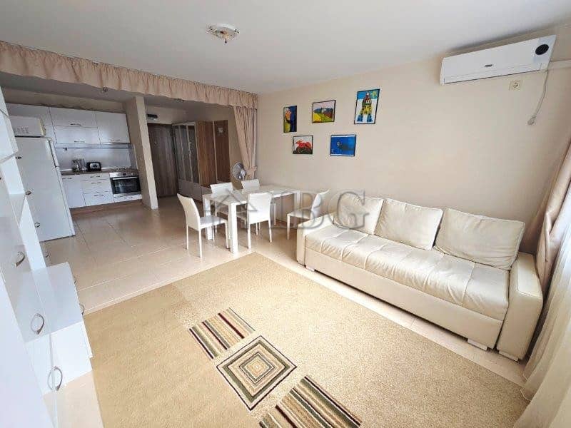 Apartment with one bedroom and pool view in LifeStyle 3, Ravda. Modern living space with bright inte.