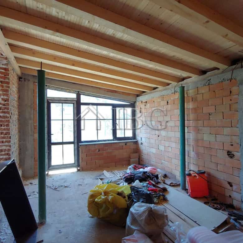 Interior view of a new single-storey house under construction in Trastikovo, Burgas.