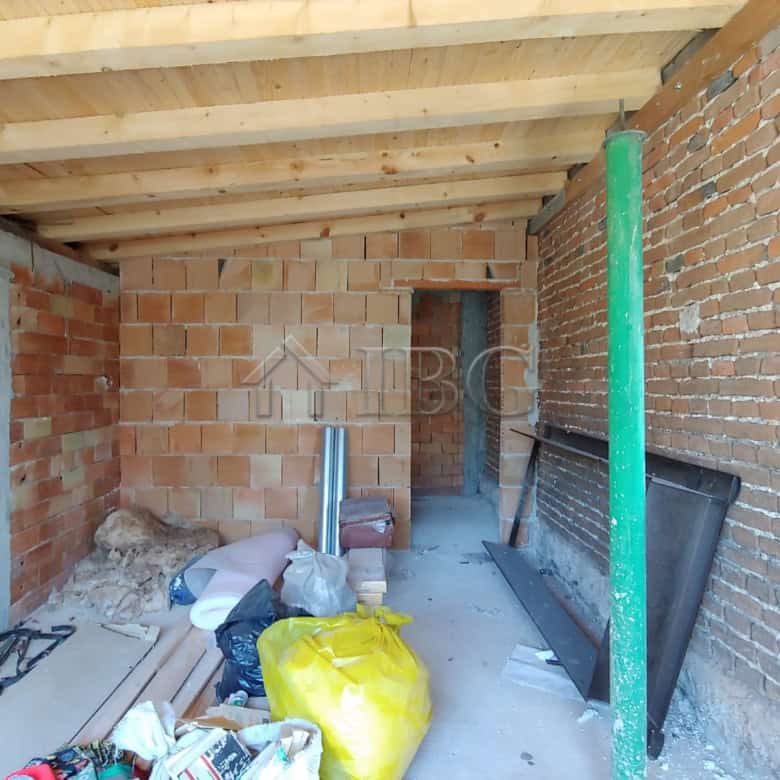 Interior view of a new single-storey house in Trastikovo, Burgas under construction.