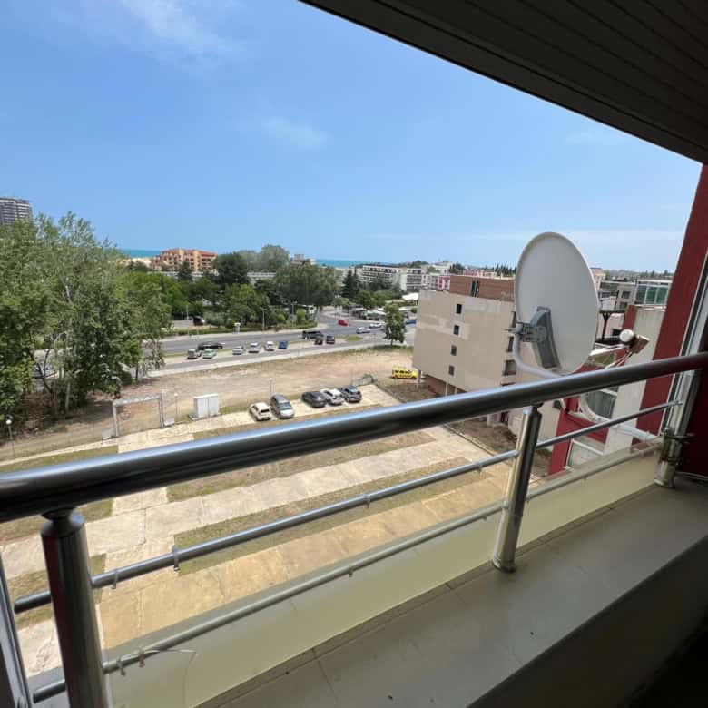 Sea view from a balcony in Sunny Beach, Bulgaria.