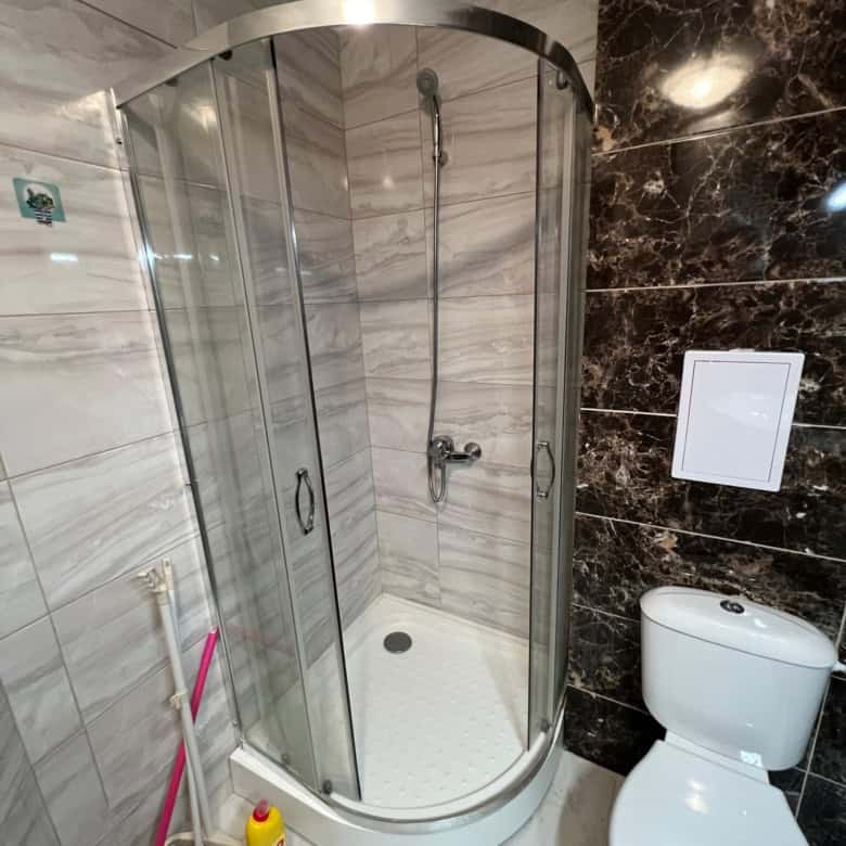 Comfortable studio apartment with modern bathroom in Ipanema Beach Complex, Saint Vlas.