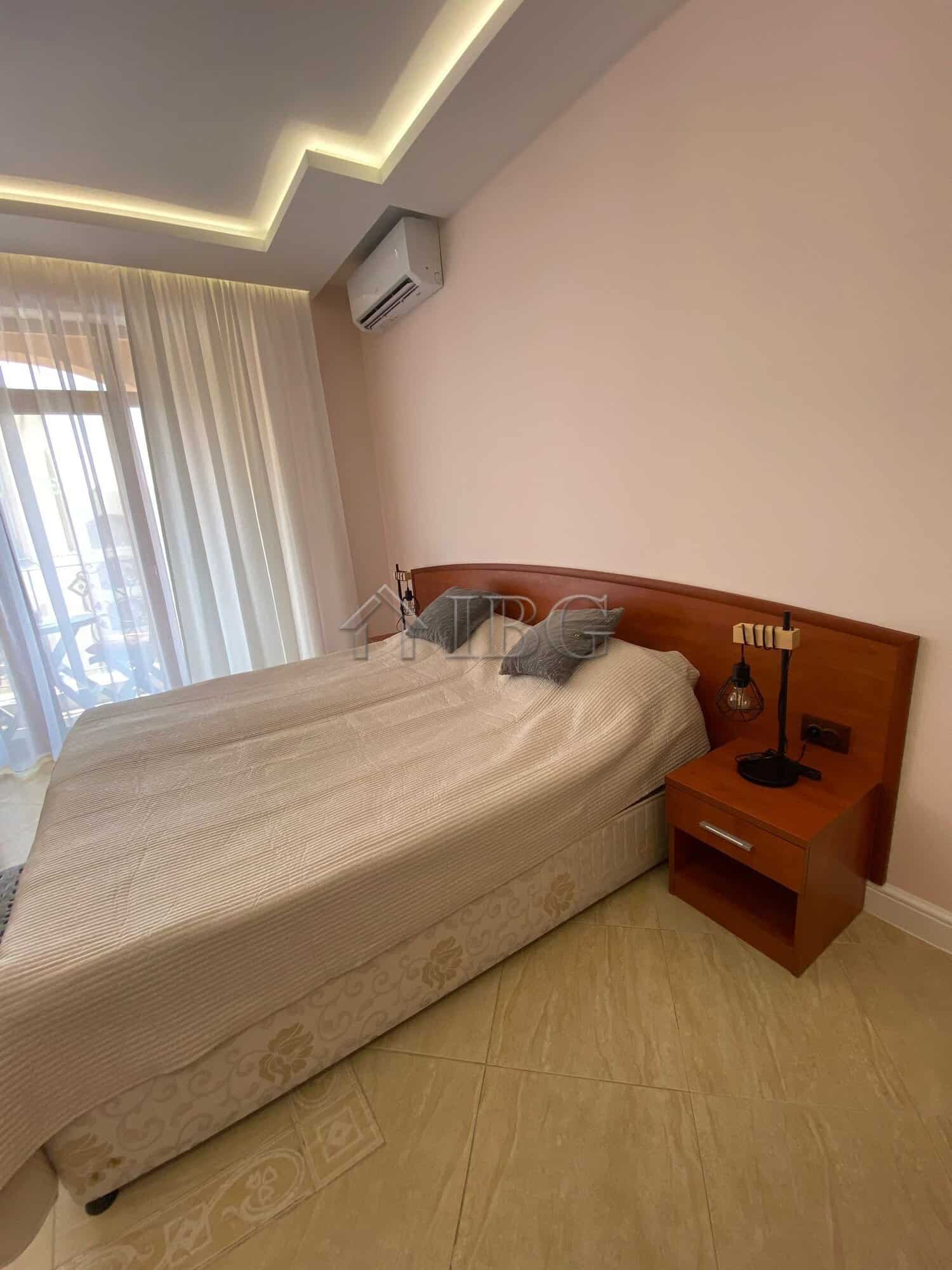 Modern studio apartment with pool view in Palazzo complex, Sunny Beach.