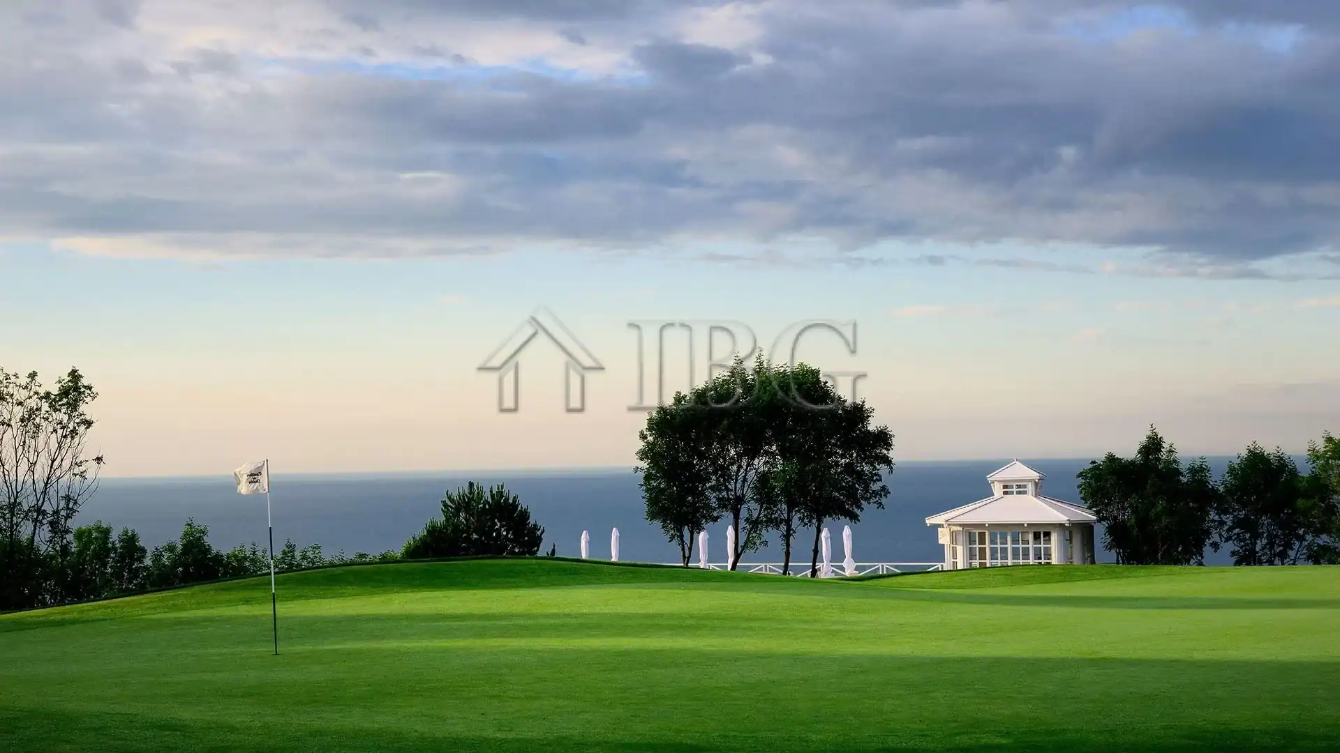 Beautiful golf course view from a spacious 2-bedroom apartment at Lighthouse Golf & Spa Resort.
