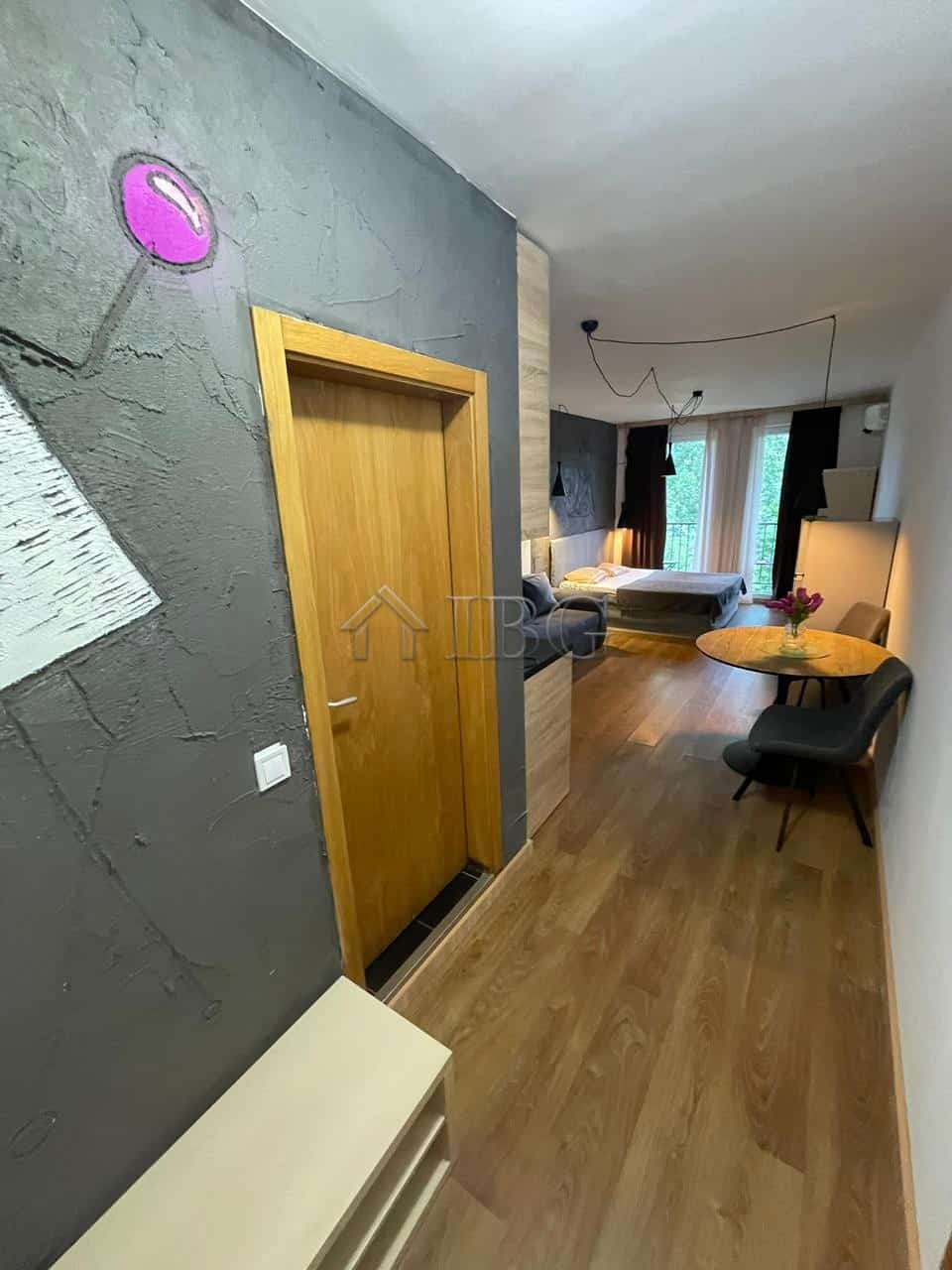 Studio apartment with balcony in Sunny View Central, Sunny Beach.