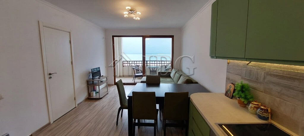 Bright 2-bedroom apartment with sea and marina views in Sveti Vlas, Bulgaria.