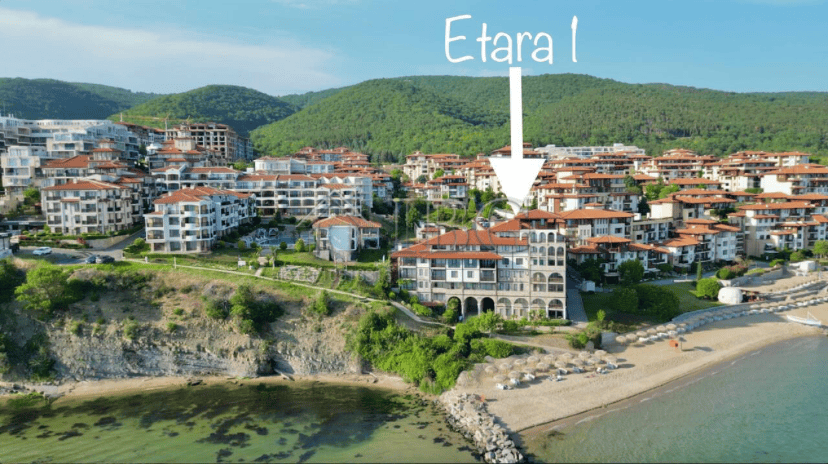 One-bedroom apartment with pool view in Etara 1, Sveti Vlas, Bulgaria.