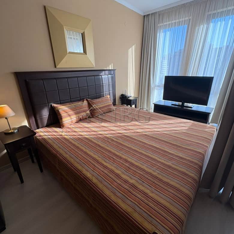 Modern studio with pool view at Royal Beach Barceló, Sunny Beach.
