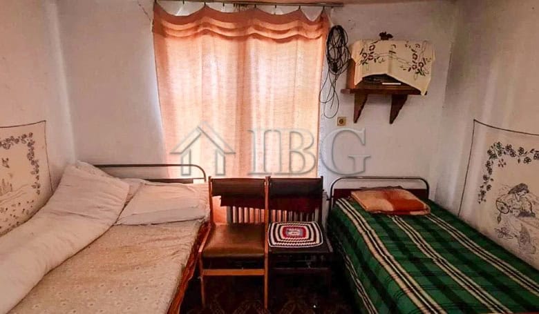 Interior of a cozy two-storey house with garden in Aleksandrovo village, Bulgaria.