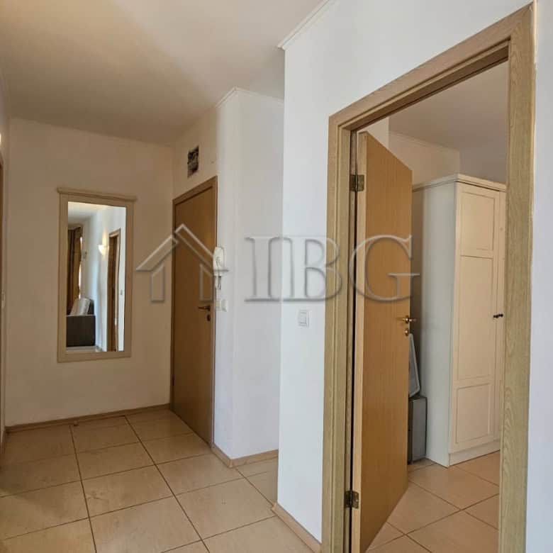 Bright interior of Tria Apartments in Sunny Beach, Bulgaria.