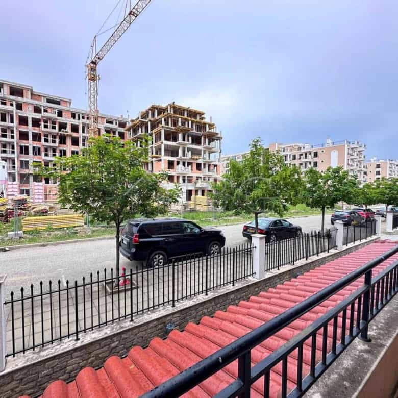 Modern apartment with balcony overlooking construction site in Sveti Vlas.
