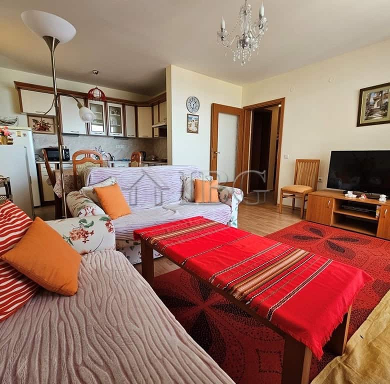 Sea View One-Bedroom Apartment with Living Room and Kitchen.