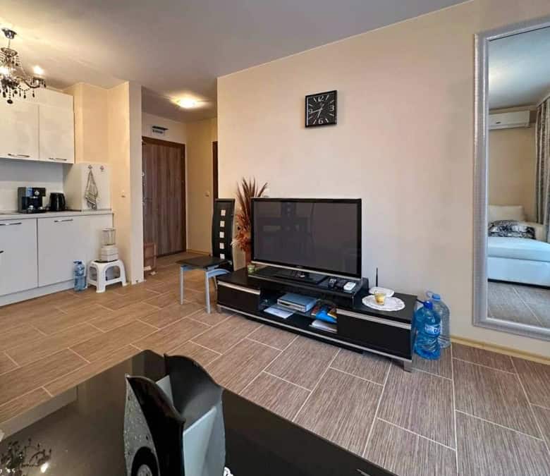 Bright 1-bedroom apartment with sea views in Rich 3, Ravda, offering 66 sq.m. of comfortable living.