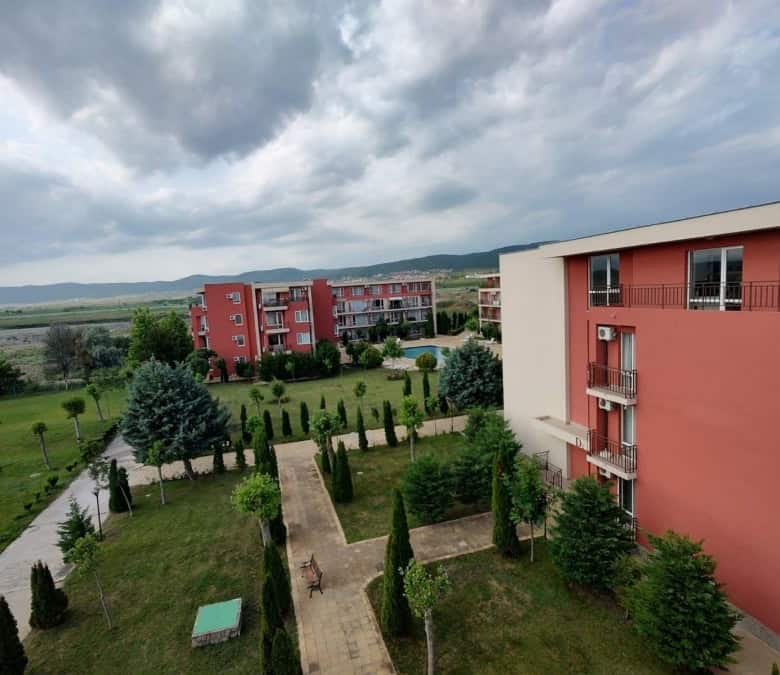 Top floor studio apartment of 48 sq.m. with panoramic views at Holiday Fort Club, Sunny Beach.
