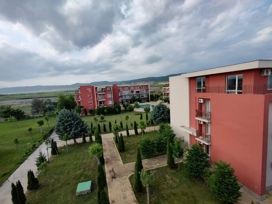 Top floor studio apartment of 48 sq.m. with panoramic views at Holiday Fort Club, Sunny Beach.