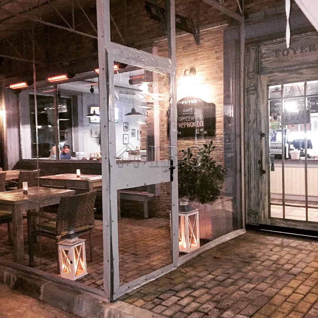 Charming restaurant in Nessebar with modern decor, cozy ambiance, and outdoor seating area for a mem.