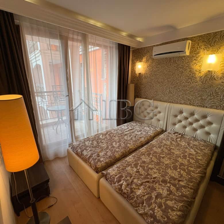 Bright apartment with pool view, 2 bedrooms, 2 bathrooms in Harmony Palace, Sunny Beach.