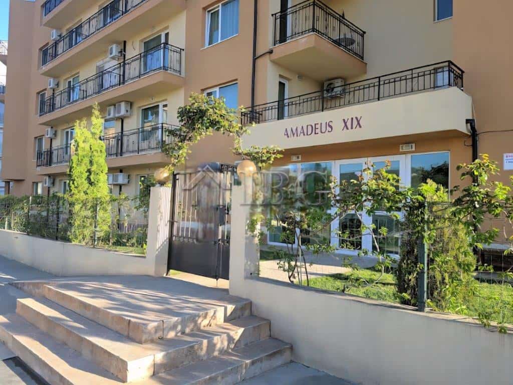 Studio with direct exit to the pool in Amadeus 19, Sunny Beach, Bulgaria.