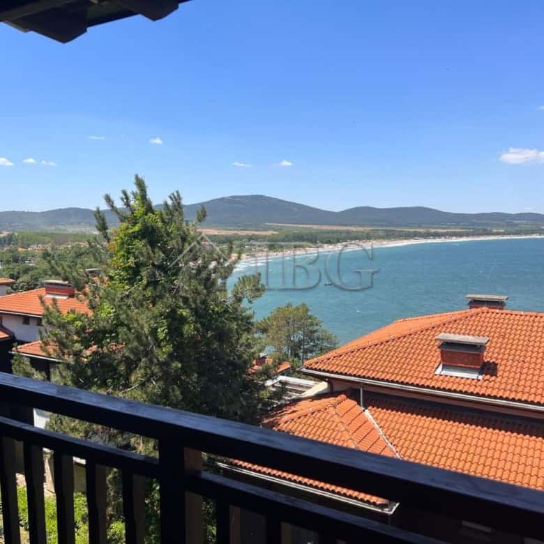 Sea view from balcony of a luxurious two-bedroom apartment in Santa Marina, Sozopol.