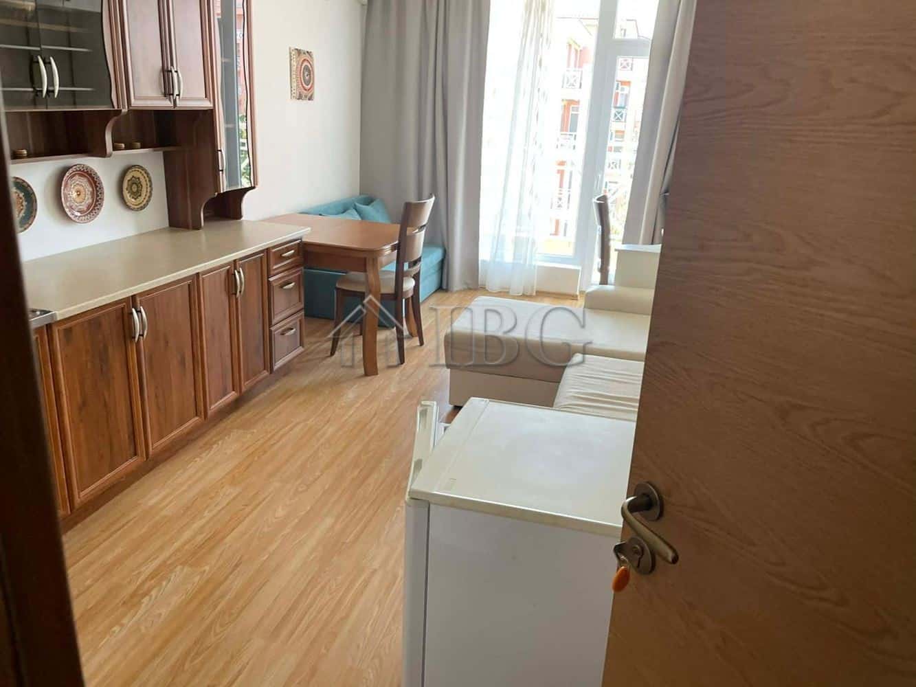 Cozy furnished studio with balcony in Sunny Beach, perfect for relaxing holidays and enjoying sea vi.