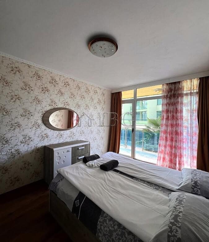 Apartment with pool access and partial sea view in Sunny Beach.