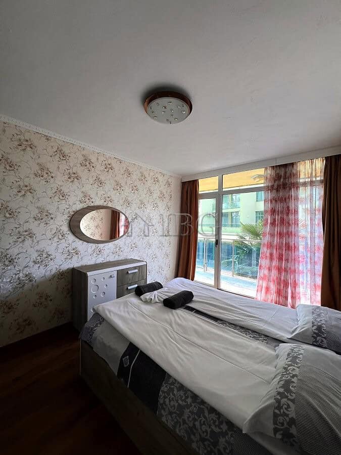 Apartment with pool access and partial sea view in Sunny Beach.