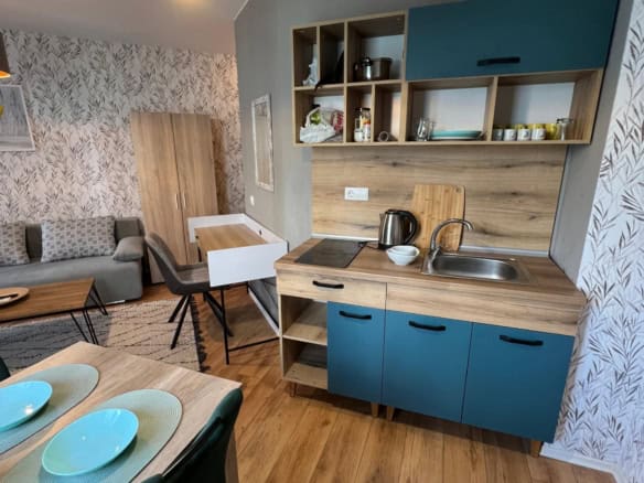 Modern studio apartment in Ipanema Beach Complex, Saint Vlas, Bulgaria.