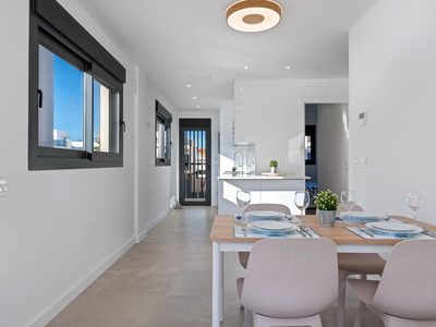 Bright 2-bedroom apartment with sea views in Santiago De La Ribera, Murcia, Spain.