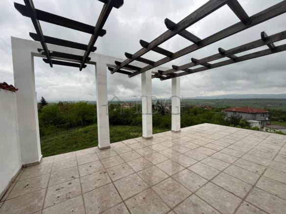 Spacious terrace with scenic views in Aleksandrovo, Burgas Region, ideal for outdoor living.