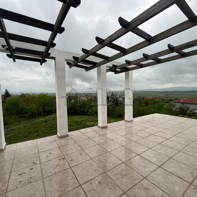 Spacious terrace with scenic views in Aleksandrovo, Burgas Region, ideal for outdoor living.