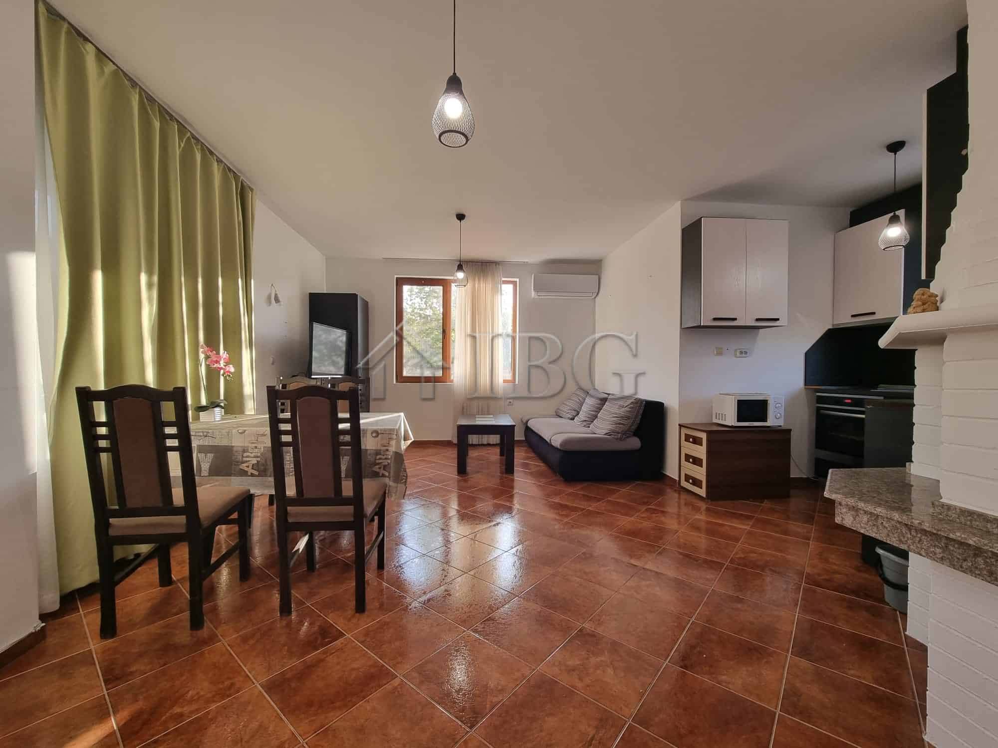 Two-story house in Aleksandrovo village, Burgas region, featuring a spacious living area and modern.