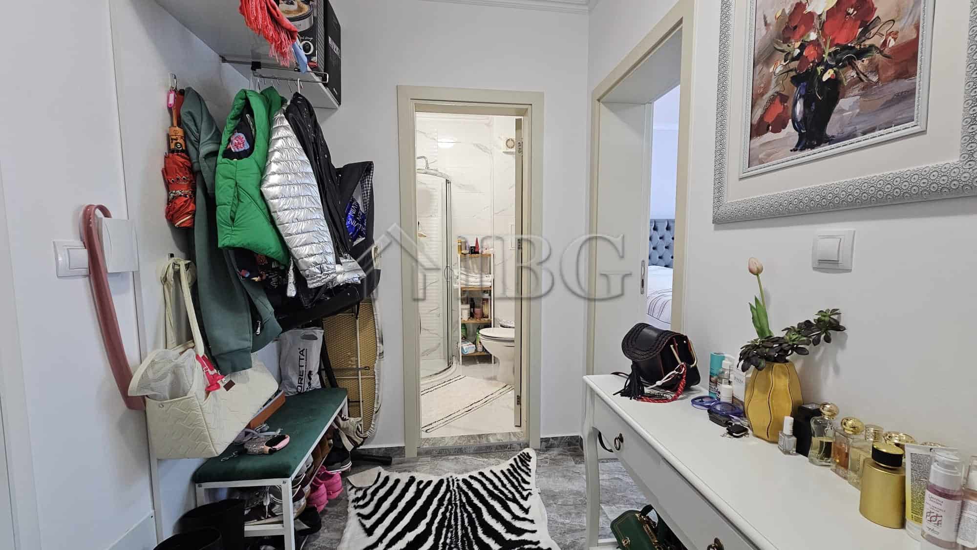 Bright interior with stylish decor and functional furniture.