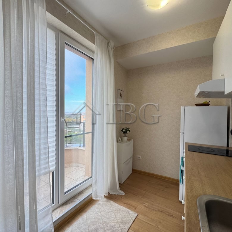 Bright studio for sale in Aphrodite Park, Sunny Beach with balcony views.
