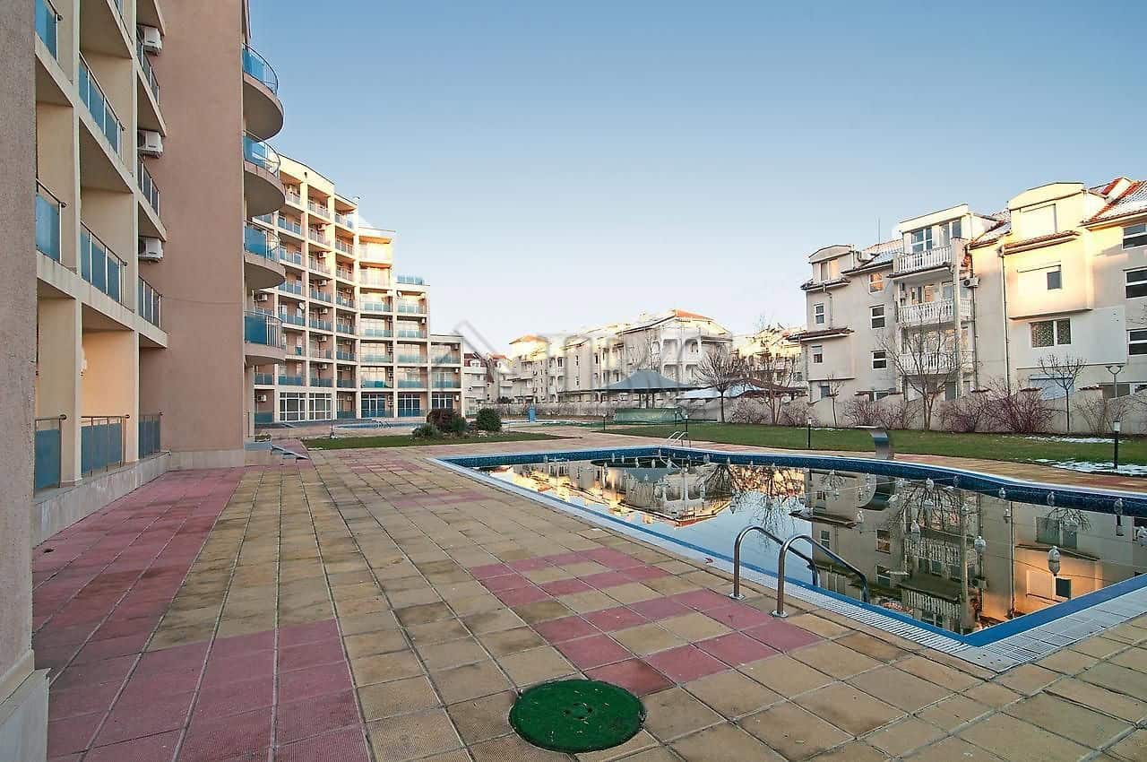 Pool area at Semiramida Gardens, Sunny Beach.