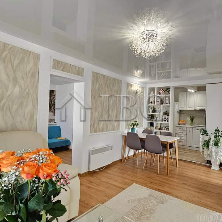 Beautiful interior of a renovated detached house with 2 bedrooms in Kosharitsa, close to Sunny Beach.