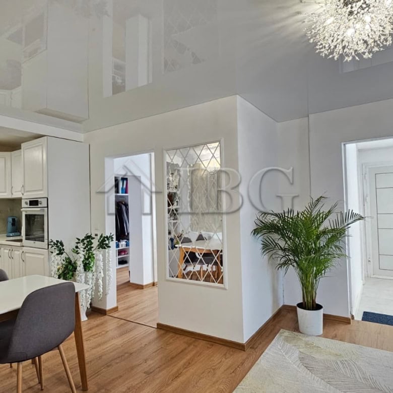 Bright, modern interior of a renovated detached house in Kosharitsa near Sunny Beach.