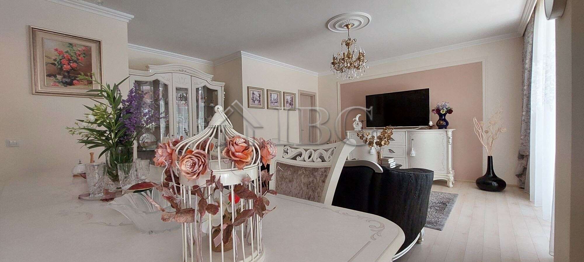 Elegant townhouse living room with modern decor and spacious layout in Sarafovo.