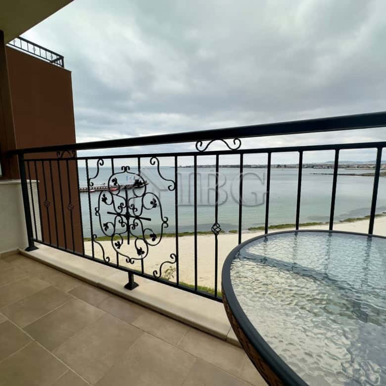 Sea view balcony of luxury apartment in Nessebar.
