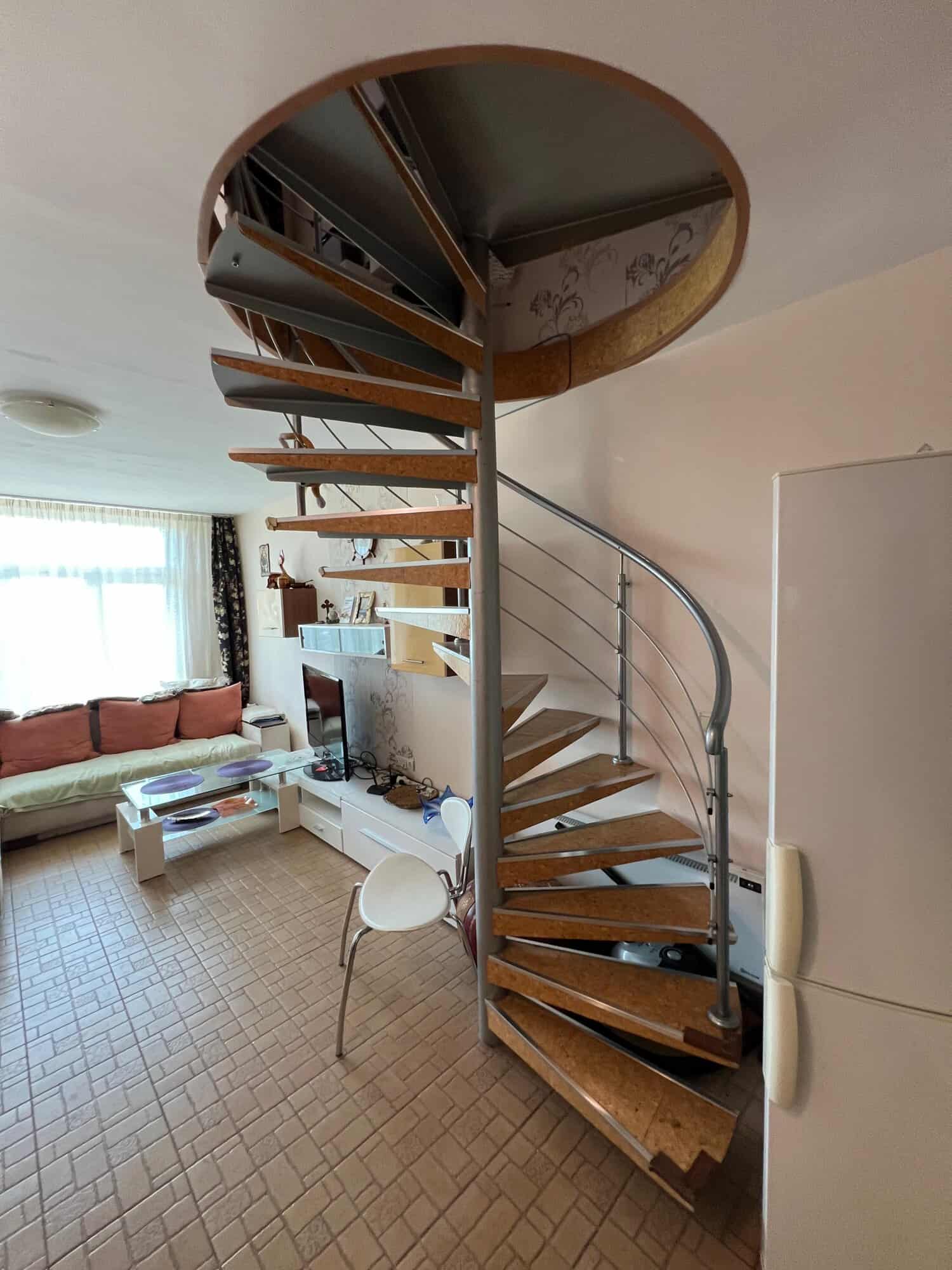 Spacious interior of a one-bedroom maisonette featuring a partial sea view in Global Villa, Sunny Be.