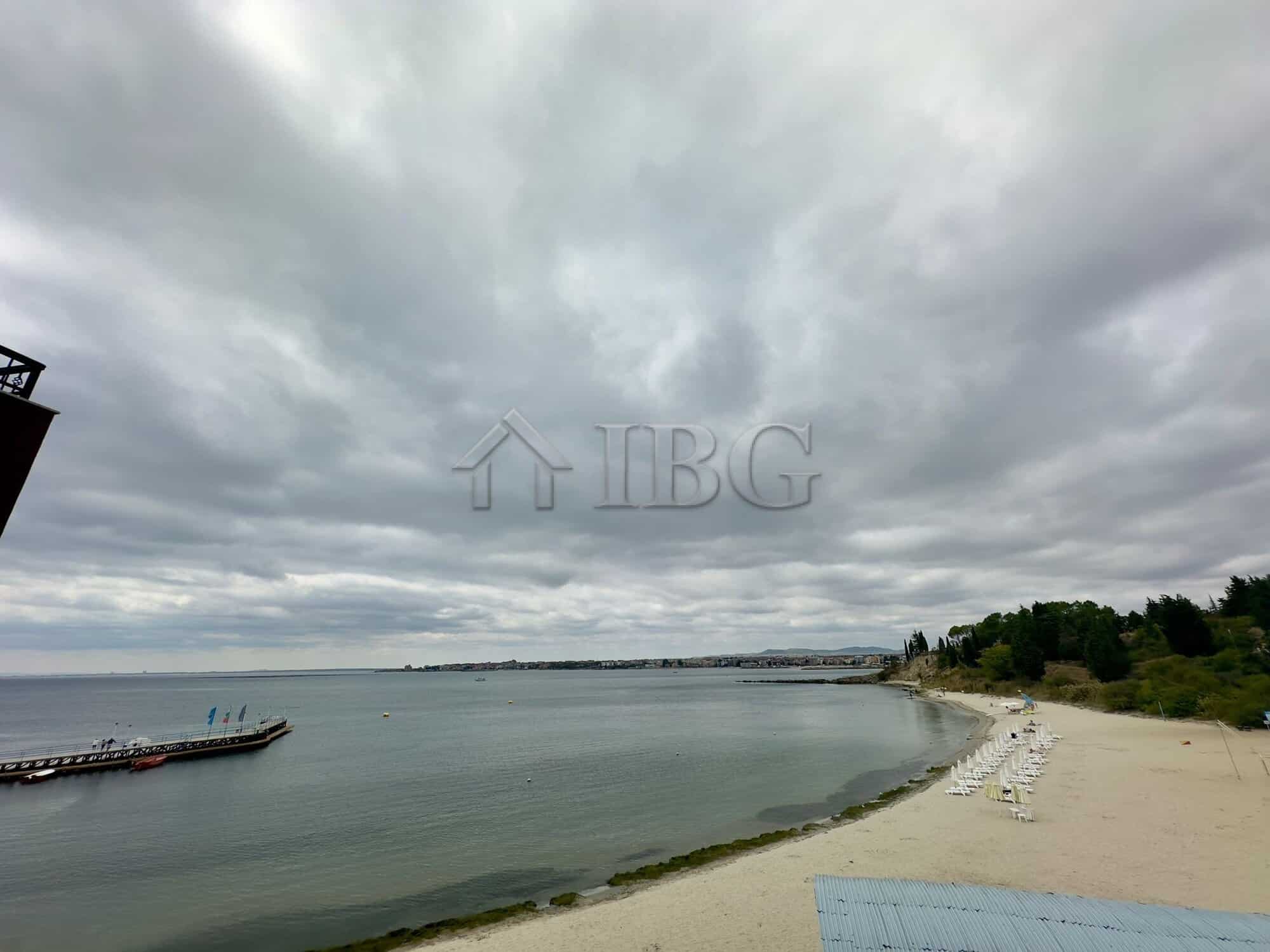 Apartment with front sea view overlooking Akrotiria Beach in Nessebar. Perfect for seaside living an.