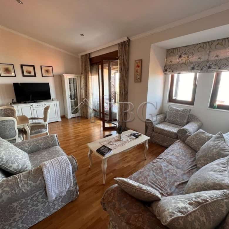 Sea view apartment in Santa Marina, Sozopol with spacious living area and elegant furnishings.