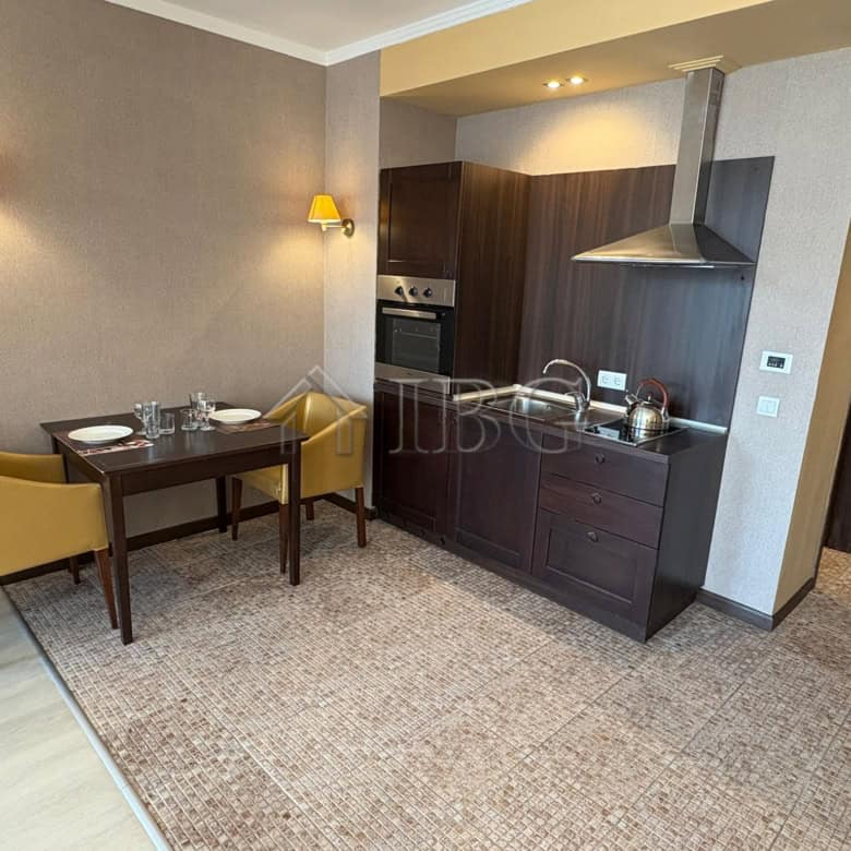 Modern studio with kitchen and dining area at Royal Beach Barceló, Sunny Beach.