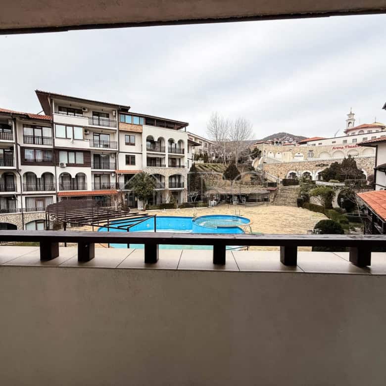 Apartment with pool and garden view in Sveti Vlas, Bulgaria.