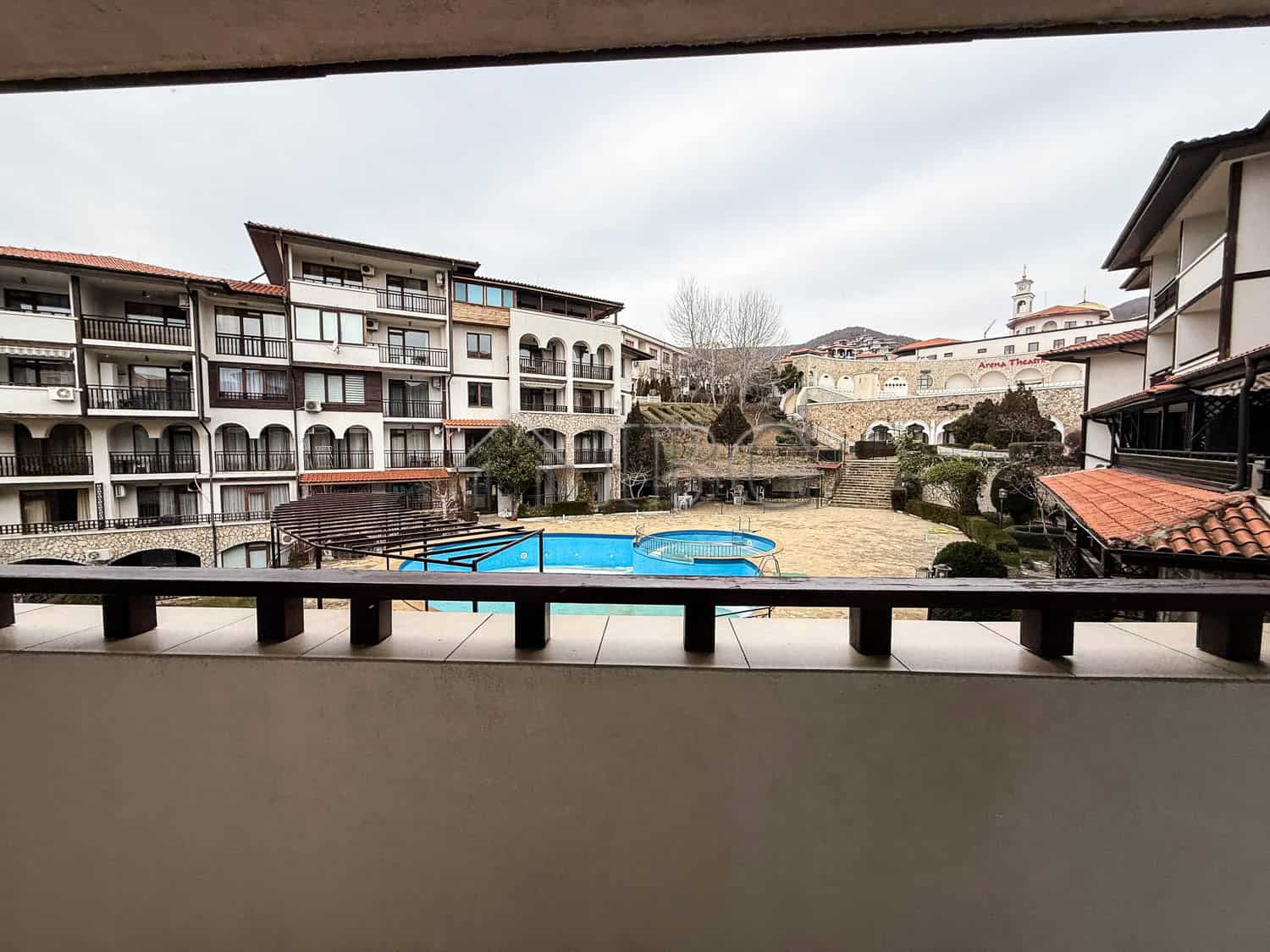 Apartment with pool and garden view in Sveti Vlas, Bulgaria.