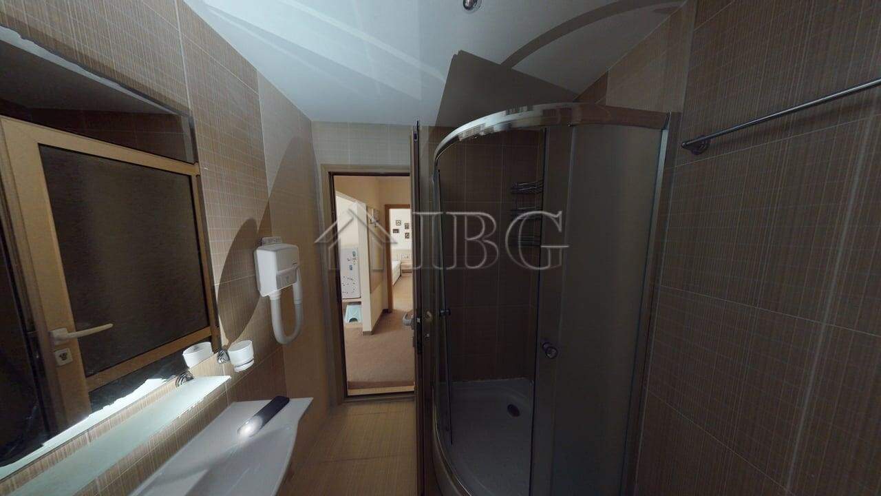Modern one-bedroom apartment bathroom in Avalon, Sunny Beach.