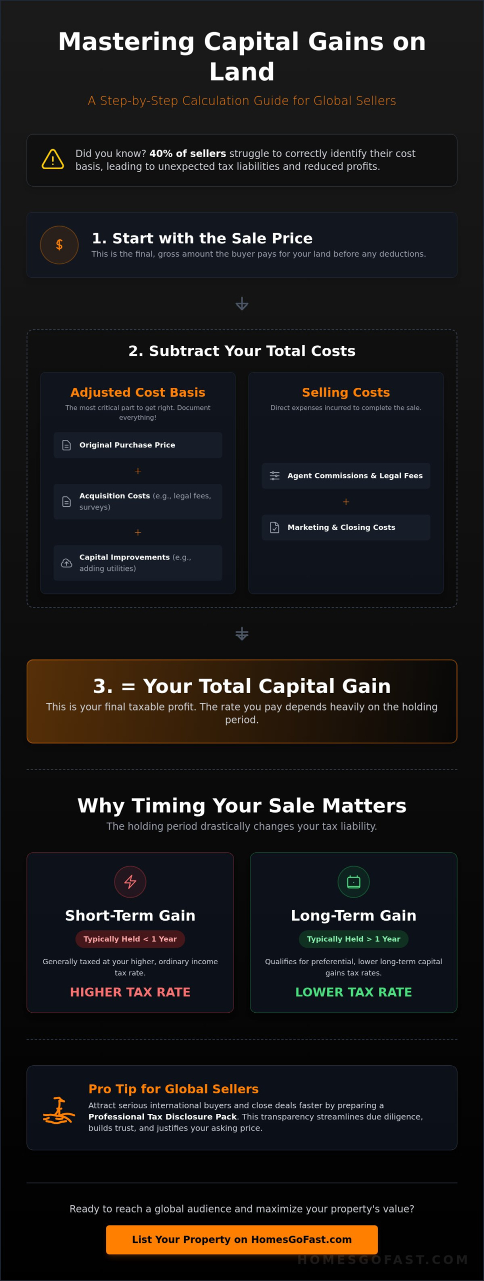 Capital Gain on Sale of Land: The 2026 Investor’s Guide to Tax & Strategy
