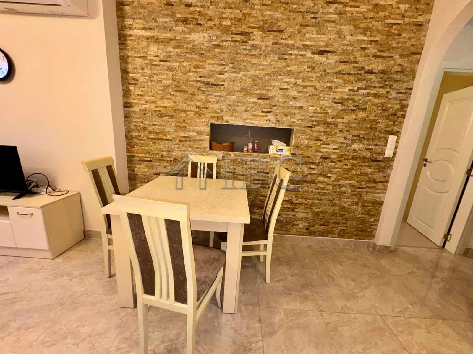 Bright interior of a 2-bedroom apartment in Esteban Complex, Nessebar, Bulgaria.